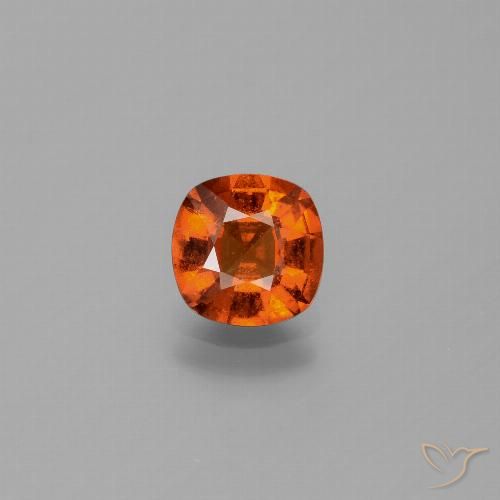 1.60ct 자연스러운 앰버 오렌지 헤소나이트 가넷, 방석, VS-SI