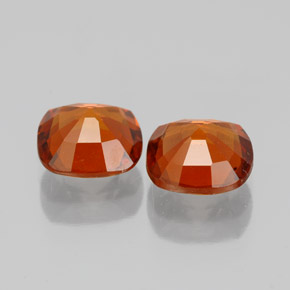 3.13캐럿 천연 밝은 빨간색 헤소나이트 가넷 보석, 쿠션 컷, 7.1×7.1 mm, VS-SI