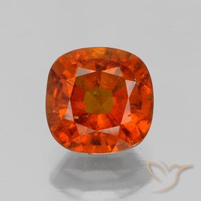 1.72ct 자연스러운 파이어 오렌지 헤소나이트 가넷, 방석, VS-SI