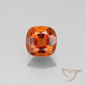 0.99ct 자연스러운 딥 오렌지 헤소나이트 가넷, 방석, VS-SI