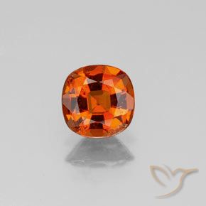 0.93ct 자연스러운 앰버 오렌지 헤소나이트 가넷, 방석, VS-SI