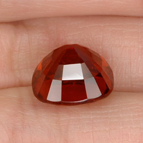 5.35캐럿 천연 시나몬 오렌지 헤소나이트 가넷, 쿠션 컷, 9.7×9.7 mm, VS-SI