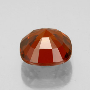 2.64캐럿 천연 시나몬 오렌지 헤소나이트 가넷, 쿠션 컷, 8.1×8.1 mm, VS