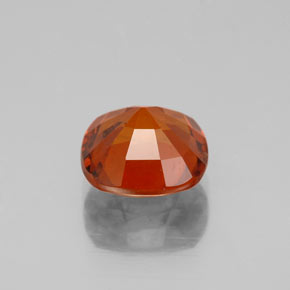 2.40캐럿 천연 시나몬 오렌지 헤소나이트 가넷, 쿠션 컷, 8×7.9 mm, VS-SI