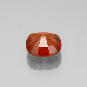 1.68캐럿 천연 밝은 빨간색 헤소나이트 가넷, 쿠션 컷, 7.7×7.6 mm, VS-SI
