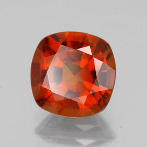 2.18캐럿 천연 시나몬 오렌지 헤소나이트 가넷, 쿠션 컷, 7.9×7.9 mm, VS-SI