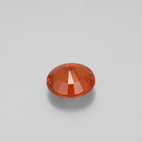 0.93캐럿 천연 시나몬 오렌지 헤소나이트 가넷, 라운드 컷, 5.96 mm, VS-SI