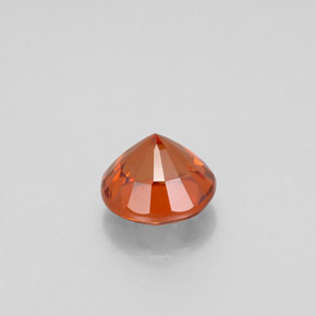 1.15캐럿 천연 시나몬 오렌지 헤소나이트 가넷, 라운드 컷, 6.08 mm, VS