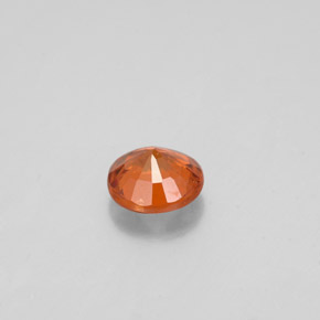 0.62캐럿 천연 시나몬 오렌지 헤소나이트 가넷, 라운드 컷, 5.25 mm, VS-SI