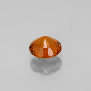 0.79캐럿 천연 시나몬 오렌지 헤소나이트 가넷, 라운드 컷, 5.60 mm, VS-SI