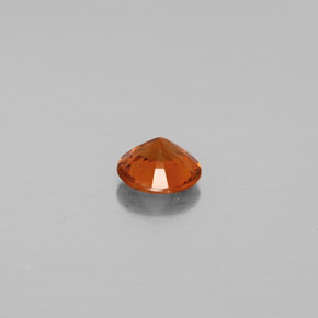 0.71캐럿 천연 시나몬 오렌지 헤소나이트 가넷, 라운드 컷, 5.62 mm, VS-SI