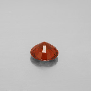 1.22캐럿 천연 시나몬 오렌지 헤소나이트 가넷, 라운드 컷, 6.67 mm, VS-SI