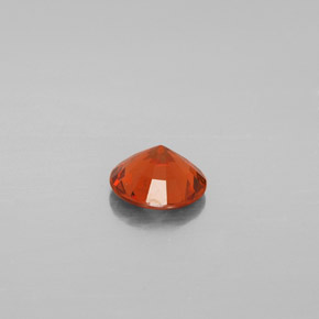 1.21캐럿 천연 시나몬 오렌지 헤소나이트 가넷, 라운드 컷, 6.84 mm, VS
