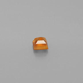 0.31캐럿 천연 오렌지 헤소나이트 가넷, 스퀘어, 3.4×3.4 mm, VS