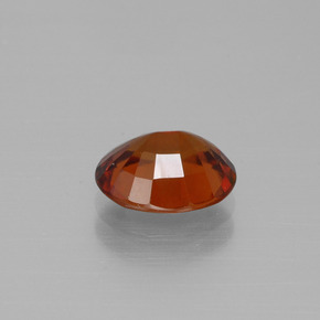 2.17캐럿 천연 미디엄 레드 헤소나이트 가넷, 타원형 컷, 8.9×7.2 mm, VS