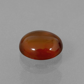 4.85캐럿 천연 시나몬 오렌지 헤소나이트 가넷, 타원형 컷, 11.2×9.3 mm, 투명한