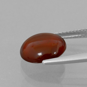 5.68캐럿 천연 시나몬 오렌지 헤소나이트 가넷, 라운드 컷, 11.07 mm, 투명한