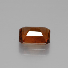 1.78캐럿 천연 시나몬 오렌지 헤소나이트 가넷, 에메랄드 컷, 8×6.2 mm, VS