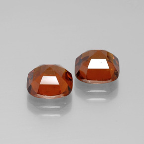 5.32캐럿 천연 미디엄 오렌지 헤소나이트 가넷 보석, 쿠션 컷, 8×8 mm, VS
