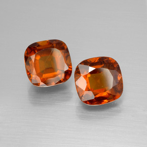 5.23캐럿 천연 미디엄 오렌지 헤소나이트 가넷 보석, 쿠션 컷, 8×7.9 mm, VS-SI