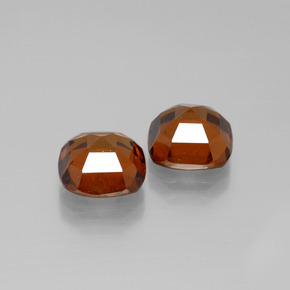 5.23캐럿 천연 미디엄 오렌지 헤소나이트 가넷 보석, 쿠션 컷, 8×7.9 mm, VS-SI