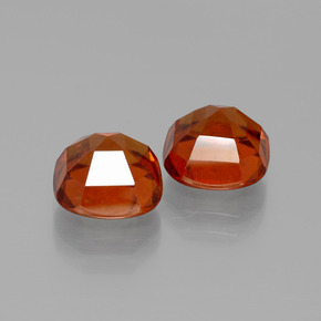 캐럿 천연 시나몬 오렌지 헤소나이트 가넷 보석, 쿠션 컷, 8×8 mm, VS-SI