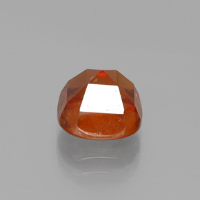 3.46캐럿 천연 시나몬 오렌지 헤소나이트 가넷, 쿠션 컷, 8.1×8.1 mm, VS-SI