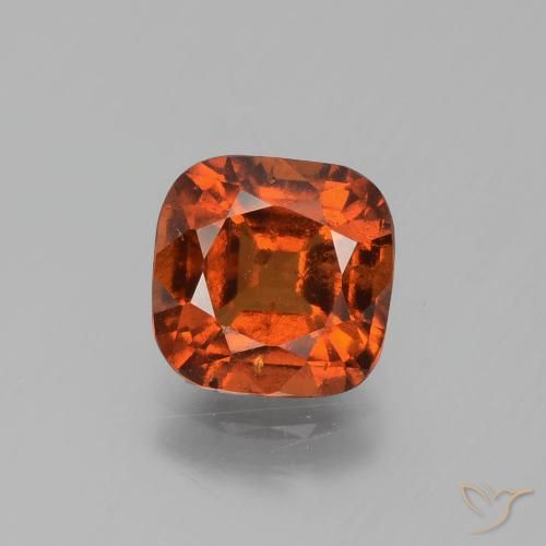 2.38ct 자연스러운 딥 오렌지 헤소나이트 가넷, 방석, VS-SI