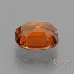 2.36캐럿 천연 미디엄 오렌지 헤소나이트 가넷, 쿠션 컷, 8.1×8.1 mm, VS