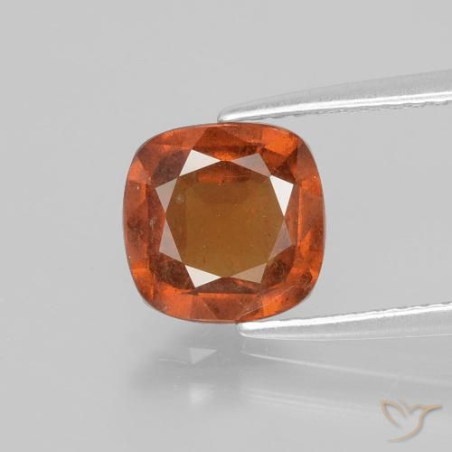 1.96ct 자연스러운 파이어 오렌지 헤소나이트 가넷, 방석, VS-SI