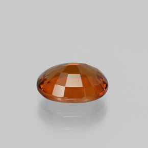 2.17캐럿 천연 시나몬 오렌지 헤소나이트 가넷, 타원형 컷, 8.9×6.9 mm, VS