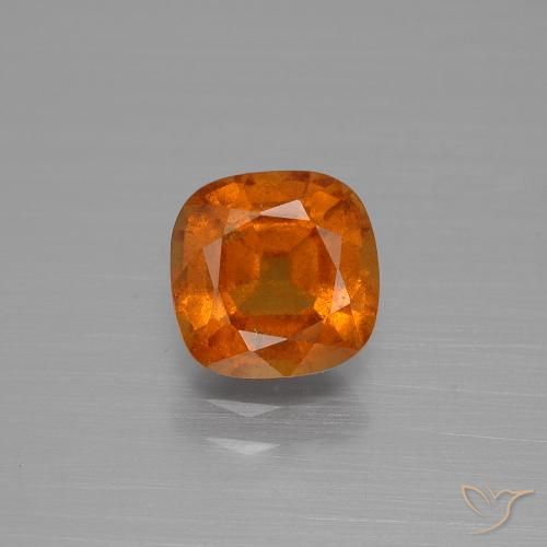 1.89ct 자연스러운 미디엄 오렌지 헤소나이트 가넷, 방석, VS-SI