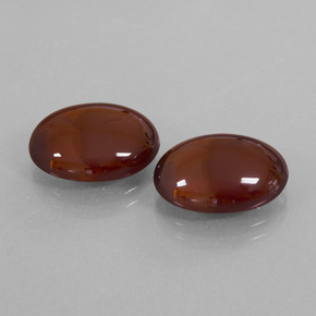 15.87캐럿 천연 붉은빛 브라운 헤소나이트 가넷 보석, 타원형 컷, 14.1×11 mm, 투명한