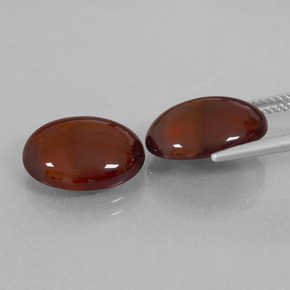 15.87캐럿 천연 붉은빛 브라운 헤소나이트 가넷 보석, 타원형 컷, 14.1×11 mm, 투명한