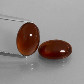 8.36캐럿 천연 붉은빛 브라운 헤소나이트 가넷 보석, 타원형 컷, 11.8×8.3 mm, 투명한