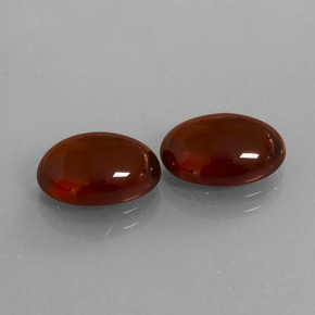 8.36캐럿 천연 붉은빛 브라운 헤소나이트 가넷 보석, 타원형 컷, 11.8×8.3 mm, 투명한
