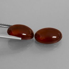 8.36캐럿 천연 붉은빛 브라운 헤소나이트 가넷 보석, 타원형 컷, 11.8×8.3 mm, 투명한