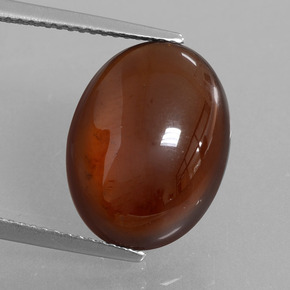 9.81캐럿 천연 오렌지 헤소나이트 가넷, 타원형 컷, 15.9×12 mm, 투명한
