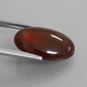 9.81캐럿 천연 오렌지 헤소나이트 가넷, 타원형 컷, 15.9×12 mm, 투명한