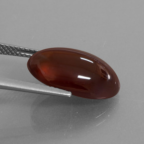 10.15캐럿 천연 오렌지 헤소나이트 가넷, 타원형 컷, 16.7×10.8 mm, 투명한