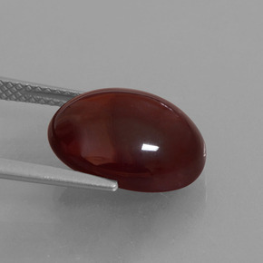 9.13캐럿 천연 주황색 헤소나이트 가넷, 타원형 컷, 투명한