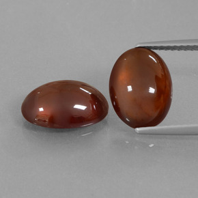 캐럿 천연 오렌지 헤소나이트 가넷 보석, 타원형 컷, 11×8.2 mm, 투명한