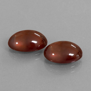 캐럿 천연 오렌지 헤소나이트 가넷 보석, 타원형 컷, 11×8.2 mm, 투명한