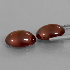 캐럿 천연 오렌지 헤소나이트 가넷 보석, 타원형 컷, 11×8.2 mm, 투명한