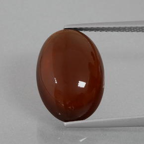 8.38캐럿 천연 오렌지 헤소나이트 가넷, 타원형 컷, 14.9×10.3 mm, 투명한