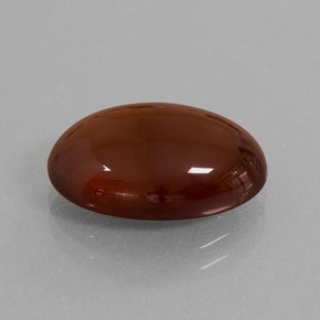 8.38캐럿 천연 오렌지 헤소나이트 가넷, 타원형 컷, 14.9×10.3 mm, 투명한