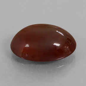 7.03캐럿 천연 피칸 브라운 헤소나이트 가넷, 타원형 컷, 13.8×10.1 mm, 투명한