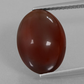 8.64캐럿 천연 오렌지 헤소나이트 가넷, 타원형 컷, 13.9×10.1 mm, 투명한