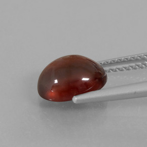 2.77캐럿 천연 오렌지 헤소나이트 가넷, 타원형 컷, 9×7 mm, 투명한