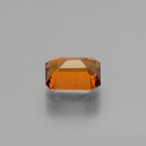 1.29캐럿 천연 시나몬 오렌지 헤소나이트 가넷, 에메랄드 컷, 7×5.3 mm, VS